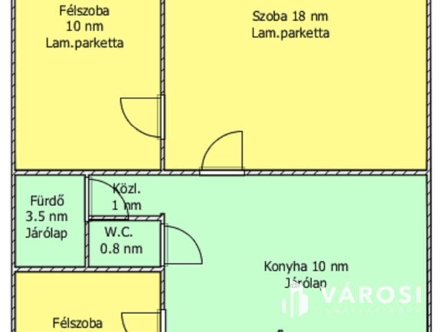 Belvárosban 2. emeleti, 1+2 félszobás lakás eladó!